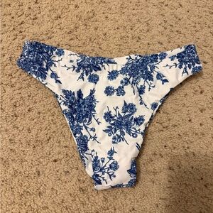 Blue Floral Bikini Bottom